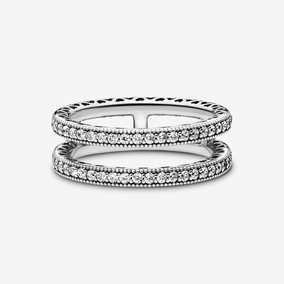 Double Sparkle and Hearts Ring 💍 - Picture 4 of 4